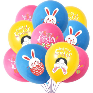 Hadckja Easter Balloons Easter Decoration 12 Inch Easter Latex Balloons For Easter Themed Latex Balloons Party Balloons For Part