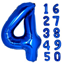 40 Inch Giant Navy Blue Number 4 Balloon Helium Mylar Foil Number Balloons For Birthday Party 4Th Birthday Decorations For Kid