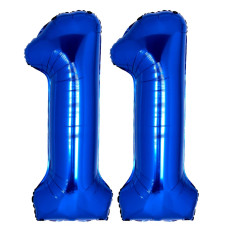 40 Inch Giant Navy Blue Number 11 Balloon Helium Mylar Foil Number Balloons For Birthday Party 11Th Birthday Decorations For K