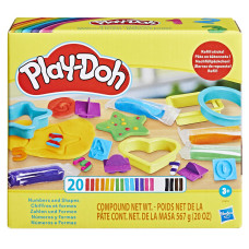 Playdoh Numbers And Shapes Playset With 17 Tools 20 Compound Sticks Back To School Classroom Supplies Kids Arts Crafts P