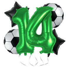 Soccer Balloons 14Th Birthday Decorations For Boy Soccer Birthday Party Supplies World Cup Soccer Sports Theme Party Decoration