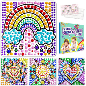 Yazhiji Diamond Window Art Craft Kits For Girls Kids Suncatcher Set For 6 7 8 9 10 11 12 Years Old Diy Gem Painting Supplier Fo