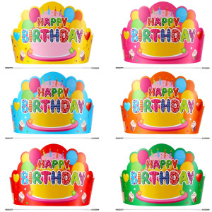 Yunsailing 36 Pcs Colorful Party Crowns Classroom Gifts And Birthday Hats For Kids