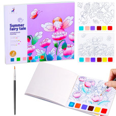 Yxotjhs Paint With Water Books Watercolor Coloring Books For Kids Ages 48 Mess Free Water Painting Book For Toddlers 24 Art