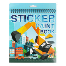 Vehicle Sticker Book For Kids Ages 48 Crafts For Kids Ages 48 Sticker Paint Books Boys And Girls Birthday Gifts Party Favor