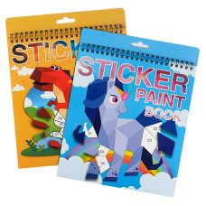 2 Pack Sticker Book Crafts For Kids Ages 48 Sticker Paint Books Boys And Girls Birthday Gifts Party Favor Travel Activity Book