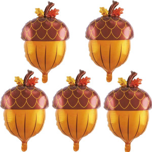 Hadckja Pine Cone Balloon Thanksgiving Balloons Pine Cone Balloons Fall Harvest Thanksgivingthemed Party Birthday Party Supplie