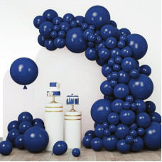 Rubfac Navy Blue Balloons 110Pcs Latex Balloons Different Sizes 18 12 10 5 Inch Party Balloon Kit For Birthday Party Graduation