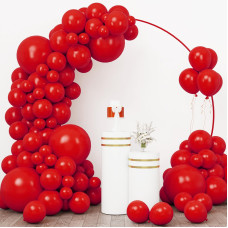 Rubfac 96Pcs Red Balloons Different Sizes 18 12 10 5 Inch For Garland Arch Premium Red Latex Balloons For Birthday Party Weddin