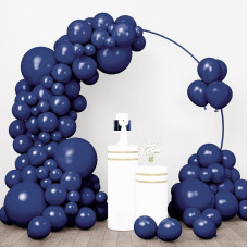 Rubfac 96Pcs Navy Blue Balloons Latex Balloons Different Sizes 18 12 10 5 Inch Party Balloon Kit For Birthday Party Graduation B