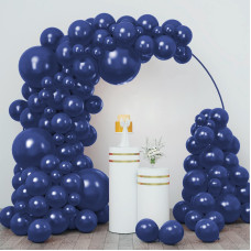 Rubfac 154Pcs Navy Blue Balloons Different Sizes 18 12 10 5 Inches For Garland Arch Premium Navy Blue Latex Balloons For Birthd