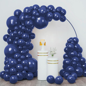 Rubfac 154Pcs Navy Blue Balloons Different Sizes 18 12 10 5 Inches For Garland Arch Premium Navy Blue Latex Balloons For Birthd