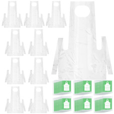 Sntieecr 50Pcs Disposable Aprons For Kids Toddler Plastic Aprons Food Service Art Smock For Painting Cooking And Diy Crafts 4