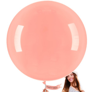 Partywoo Orange Large Balloons 4 Pcs 36 Inch Balloons Pale Orange Big Balloons Pastel Orange Giant Balloons Jumbo Balloons F