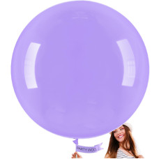 Partywoo Purple Large Balloons 4 Pcs 36 Inch Balloons Pastel Purple Big Balloons Pale Purple Giant Balloons Jumbo Balloons F