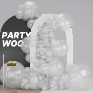 Partywoo Clear Balloons 100 Pcs Transparent Balloons Different Sizes Pack Of 36 Inch 18 Inch 12 Inch 10 Inch 5 Inch Clear Ballo