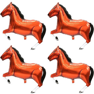 Large Horse Balloon Horse Themed Balloon For Birthday Baby Shower Western Cowboy Party Decorations 4 Pack 32 Jungle Safari Fo