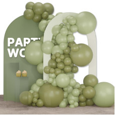 Partywoo Boho Green Balloons 140 Pcs Sage Green Balloons And Beryl Green Balloons Different Sizes Pack Of 18 Inch 12 Inch 10 In