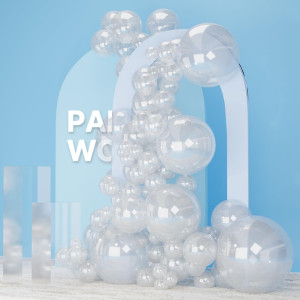 Partywoo Clear Balloons 140 Pcs Transparent Balloons Different Sizes Pack Of 18 Inch 12 Inch 10 Inch 5 Inch Clear Balloons For