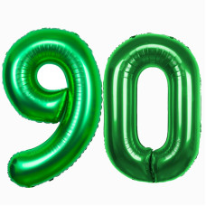 Uwpvowsr 40 Inch Large 90 Number Balloons Green Big Foil Number 90 Balloons Giant Helium Happy 90Th Birthday Party Decorations