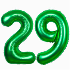 Uwpvowsr 40 Inch Large 29 Number Balloons Green Big Foil Number Balloons Giant Helium Happy 29Th Birthday Party Decorations Fo