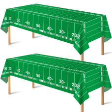 Ohome Football Party Decorations Superbowl Party Decorations 2025 Disposable Tablecloth Plastic Table Covers For Football Ga