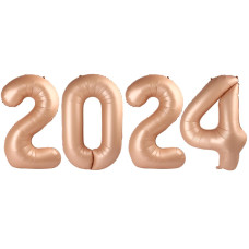 Light Brown 2024 Balloon Tan Number Balloons 40 Inch Beige 2024 Balloon Number Birthday Decorations Sandy Brown 2024 Birthday