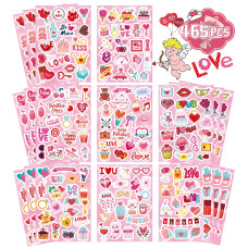 465Pcs Valentine Stickers Valentines Stickers For Kids Love Stickers Kawaii Heart Stickers Valentines Day Theme Stickers Part