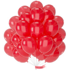 Partywoo Pearl Red Balloons 50 Pcs 12 Inch Red Balloons Red Balloons For Balloon Garland Or Arch As Party Decorations Birthda