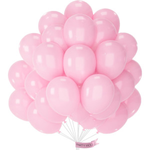 Partywoo Baby Pink Balloons 50 Pcs 12 Inch Pink Balloons Pink Balloons For Balloon Garland Or Balloon Arch As Birthday Party D