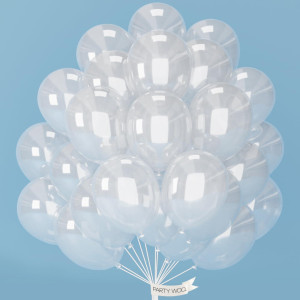 Partywoo Clear Balloons 50 Pcs 12 Inch Transparent Balloons Clear Balloons For Balloon Garland Or Balloon Arch As Birthday Par