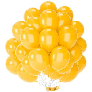 Partywoo Orange Balloons 50 Pcs 12 Inch Goldenrod Balloons Orangey Yellow Balloons For Balloon Garland Or Balloon Arch As Birt