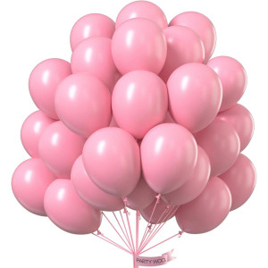 Partywoo Cherry Blossom Pink Balloons 50 Pcs 12 Inch Cherry Pink Balloons Pink Balloons For Balloon Garland Or Balloon Arch As