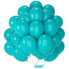 Partywoo Teal Blue Balloons 50 Pcs 12 Inch Teal Balloons Turquoise Balloons For Balloon Garland Or Balloon Arch As Birthday Pa