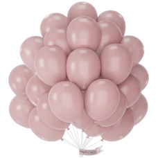 Partywoo Boho Pink Balloons 50 Pcs 12 Inch Cavern Pink Balloons Dusty Pink Balloons For Balloon Garland Or Balloon Arch As Par