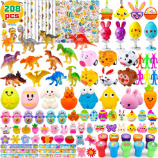 208Pcs Easter Egg Fillers For Kids Boys Girls Easter Basket Stuffers Easter Egg Stuffers Easter Toy Gifts For Toddlers Easter Hu