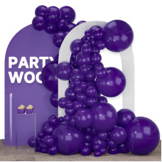 Partywoo Royal Purple Balloons 120 Pcs Dark Purple Balloons Different Sizes Pack Of 18 Inch 12 Inch 10 Inch 5 Inch Purple Ballo