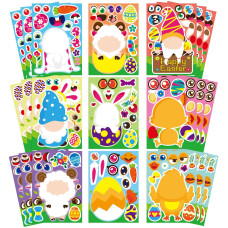 27 Sheets Easter Stickers For Kids Make A Face Stickers With Easter Animal Egg Themed Make Your Own Easter Stickers Easter Gifts