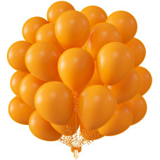 Kalor 12 Inch Orange Balloons 50 Pcs Latex Helium Balloons For Kids Birthday Party Baby Shower Wedding Graduate Party Decor