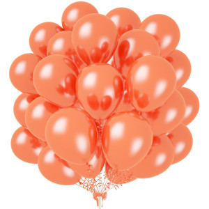 Kalor 12 Inch Pearl Rose Gold Balloons 50 Pcs Shiny Latex Helium Balloons For Kids Birthday Party Baby Shower Wedding Gradu