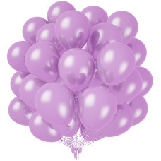 Kalor 12 Inch Pearl Light Purple Balloons 50 Pcs Shiny Latex Helium Balloons For Kids Birthday Party Baby Shower Wedding Gr