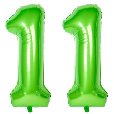 40 In Green Number Balloons Helium Foil Mylar Balloon Birthday Party Banquet Decoration Digital 11