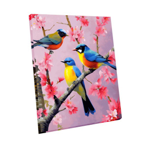 Maomaomi Paint By Numbers For Kids Adults Beginner Diy Canvas Painting Gift Kits Bird Framed