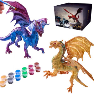 Solday Dragon Toys Painting Kits For Kids Arts And Crafts Ages 3 6 5 7 9 12 Boys Girls To Make Your Own Paintable Figurines Meta