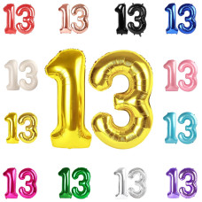 13 Balloon Number Gold Number 13Th 31Th Birthday Balloons 40 Inch 13 Or 31 Years Old Gold Birthday Decorations For Boys Girls