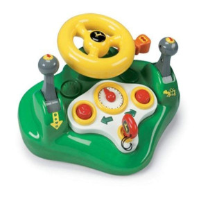 John Deere Busy Driver Kids Toy Steering Wheel Driving Dashboard 12 Months And Up Green