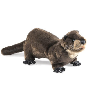 Folkmanis River Otter Hand Puppet Brown 1 Ea