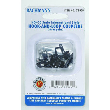 Bachmann Trains Hook And Loop Couplers 3 Pairpack Appropriate For Most Thomas Friends Engines And Rolling Stock Ho Sc