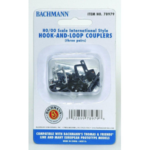 Bachmann Trains Hook And Loop Couplers 3 Pairpack Appropriate For Most Thomas Friends Engines And Rolling Stock Ho Sc