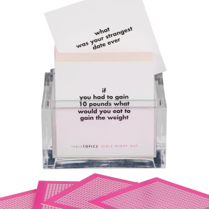 Tabletopics Girls Night Out A Ladies Night Game With 135 Conversation Cards For Tons Of Girl Talk Entertaining Bachelorette P